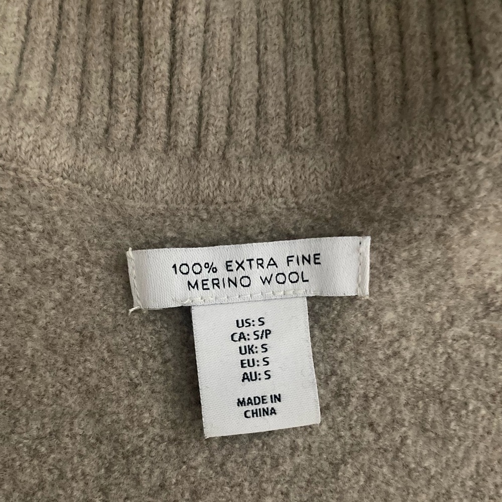 joodito origami crown 100% merino wool sweater hat beanie cap beige camel tan - Picture 10 of 10